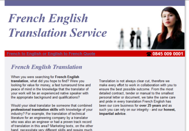 english to french translation